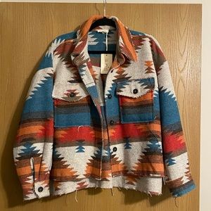 Women’s Aztec Shacket. NWT!